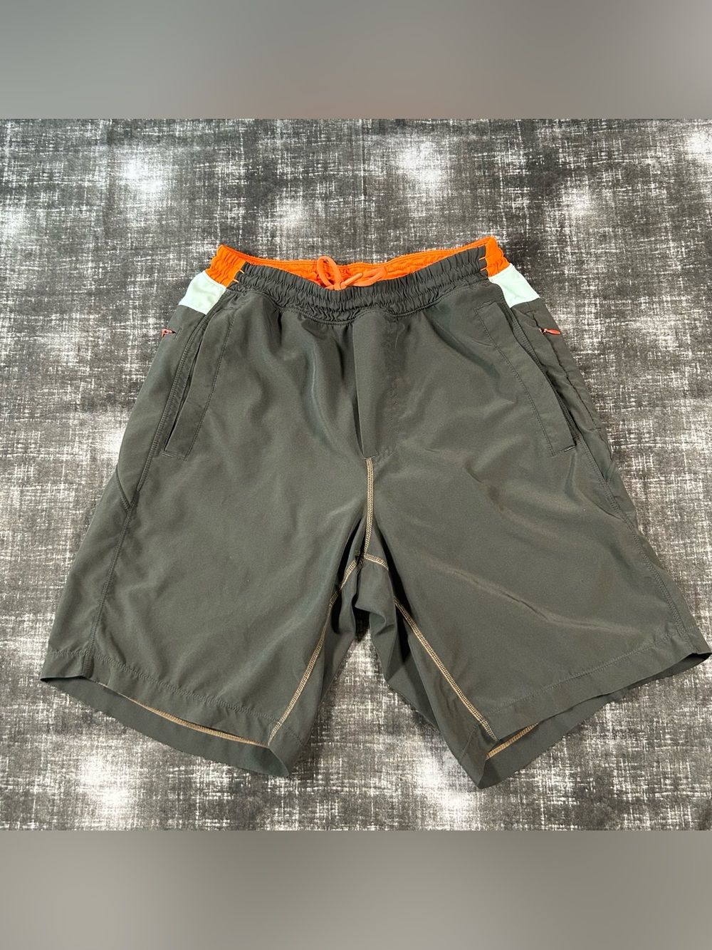 Birddogs Shorts Mens Small Long(26x9)Dark Gray Lined Active Stretch Performance